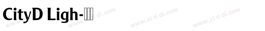 CityD Ligh字体转换